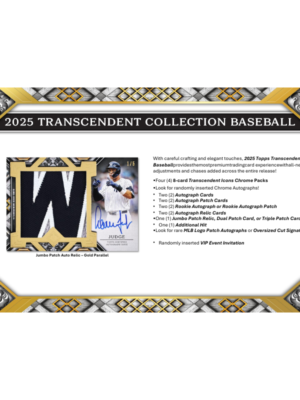 2025 Topps Transcendent Collection Baseball Hobby Case