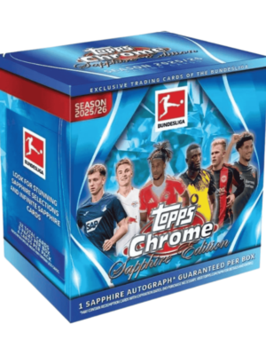 2025/26 Topps Chrome Bundesliga Soccer Sapphire Box
