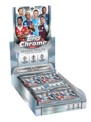 2025/26 Topps Chrome UEFA Club Competitions Soccer Hobby Box