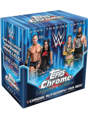 2026 Topps Chrome WWE Hobby Sapphire Box