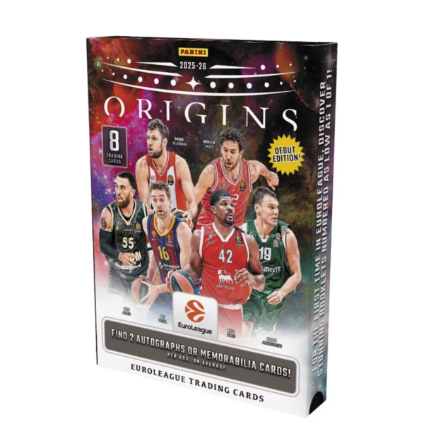 resizingforshopify-2026-06-15T154915.938.png 2025/26 Panini Origins EuroLeague Basketball Hobby Box